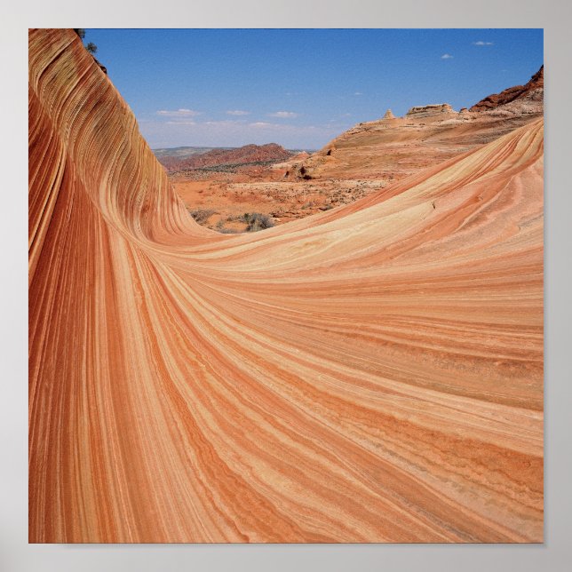 Affiche la vague horizontale (Devant)