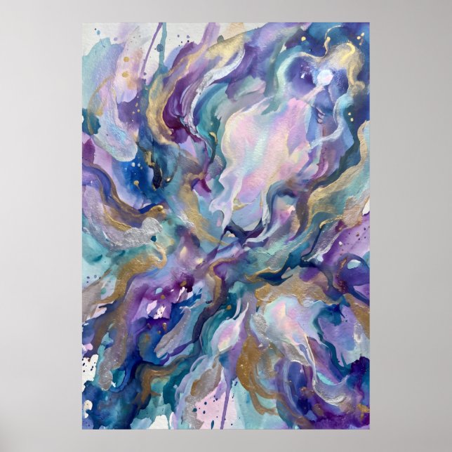 Affiche La Vague Violette de l'Art Mural de Guérison de l' (Devant)