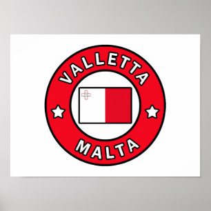 Affiche La Valette Malte