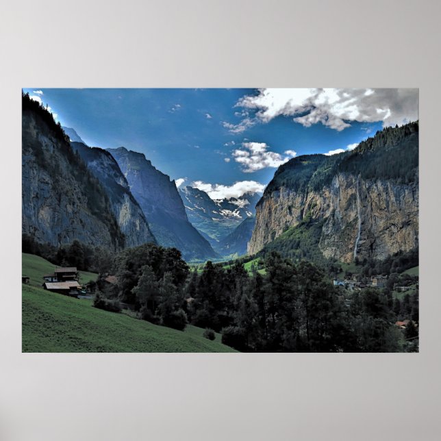 Affiche La vallée de Lauterbrunnen (Devant)
