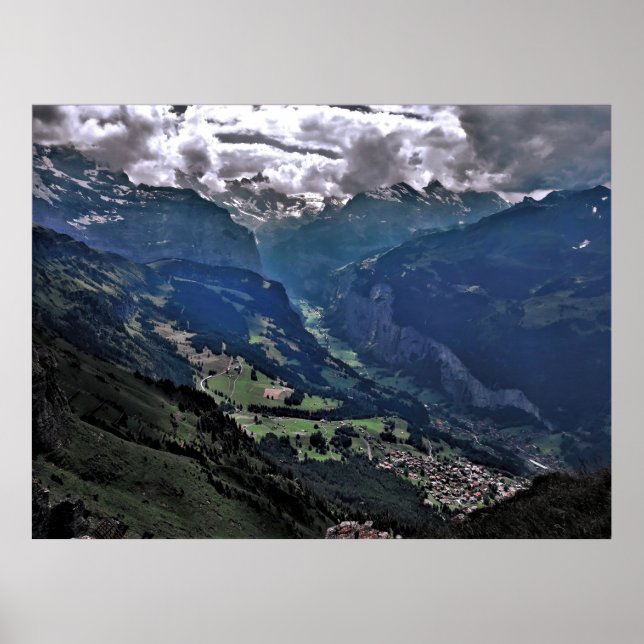 Affiche La vallée de Lauterbrunnen (Devant)