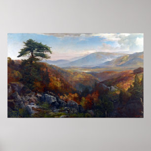 Affiche La vallée Thomas Moran de la Catawissa à l'automne
