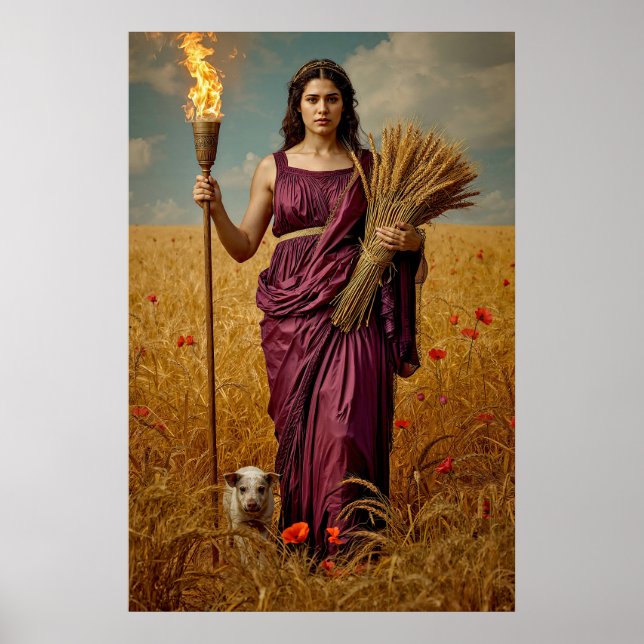 Affiche La veille d'automne de Déméter – Un portrait affli (Devant)