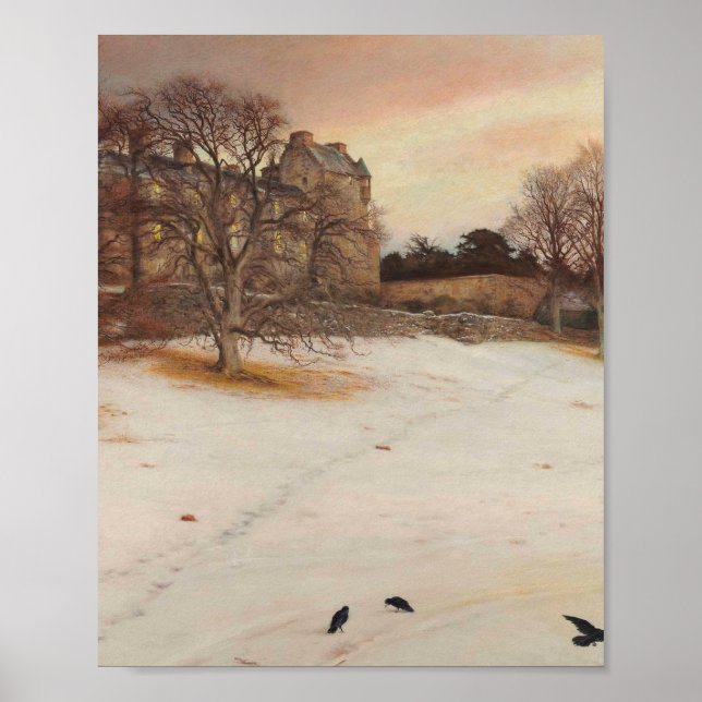 Affiche La veille de Noël (par John Everett Millais) (Devant)