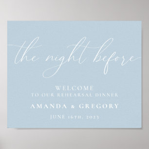 Affiche La veille du repas de répétition de mariage Bienve