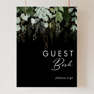 Affiche La verdure et la feuille d'or   Black Guest Book S