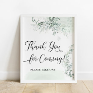Affiche La verdure et le Merci de l'eucalyptus à venir