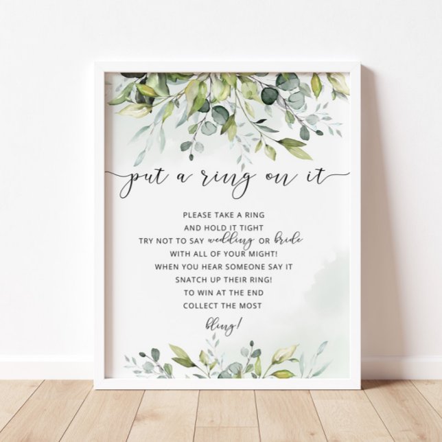 Affiche La verdure met une bague sur le jeu (Créateur téléchargé)