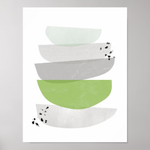 Affiche la verdure soustraient, copie minimaliste