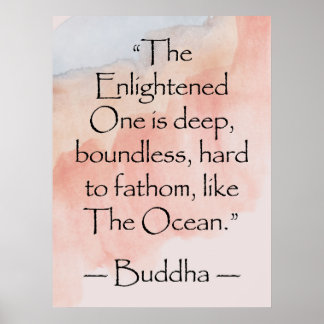 Affiche La véritable citation inspirée de Bouddha