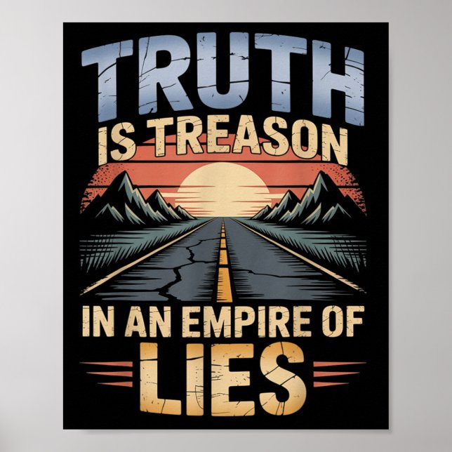 Affiche La Vérité Est La Trahison Dans Un Empire De Menson (Devant)