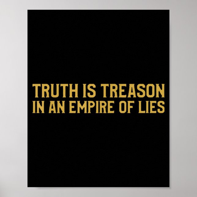 Affiche La vérité est une trahison dans un empire de menso (Devant)