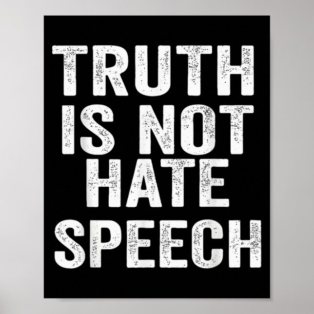 Affiche La vérité n'est pas un discours de haine  (Devant)