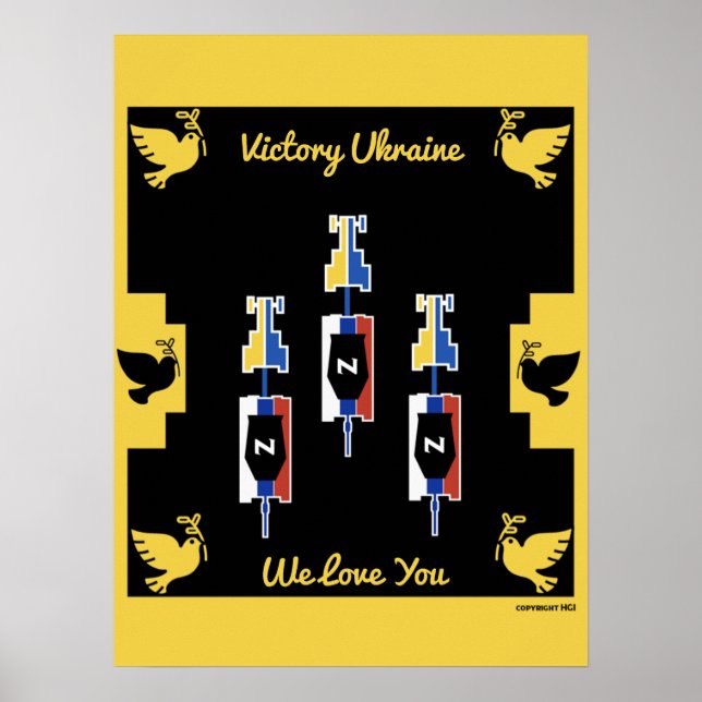 Affiche La victoire de l'Ukraine (Devant)