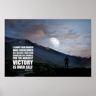 Affiche La victoire sur l'auto-affiche