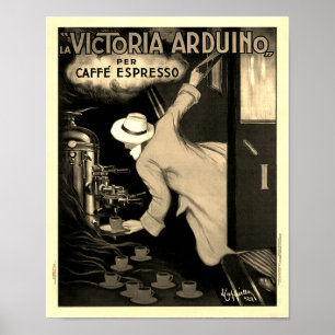 Affiche La Victoria Arduino Caffe Expresso Italie - Advert