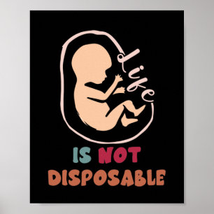 Affiche La Vie Anti-avortement Anti-Avortement N'Est Pas D