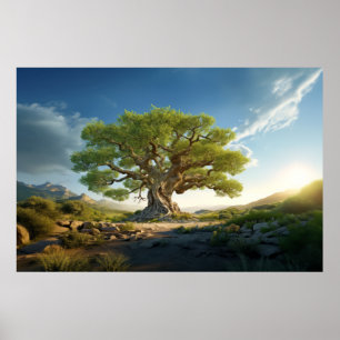 Affiche La vie arborée Enchantant une nature paisible