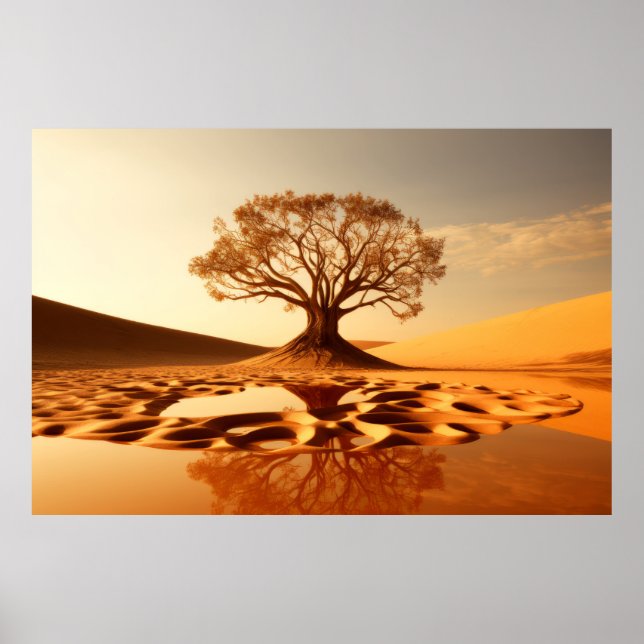 Affiche La vie arborée Enchantant une nature paisible (Devant)