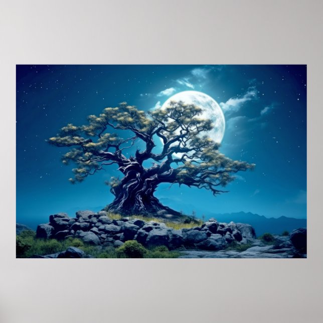Affiche La vie arborée Enchantant une nature paisible (Devant)