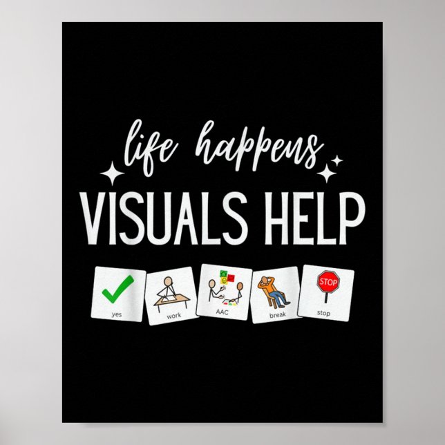 Affiche La vie arrive Visuaux Aide, Enseignement de l'éduc (Devant)