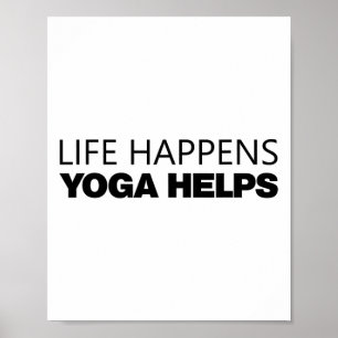 Affiche La vie arrive Yoga aide _14