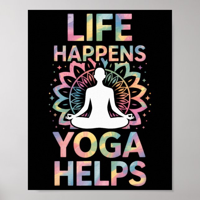 Affiche La vie arrive Yoga aide _8  (Devant)