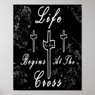 Affiche La vie commence à la croix