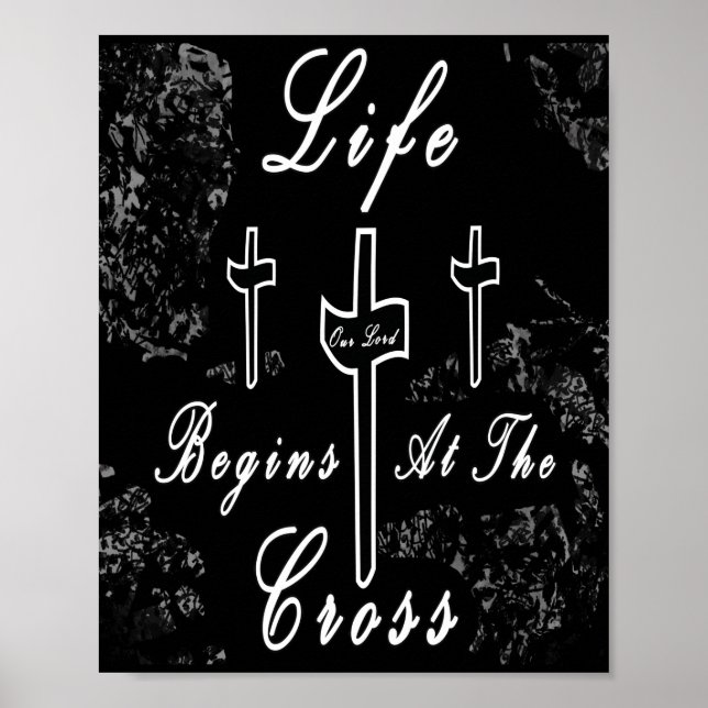 Affiche La vie commence à la croix (Devant)