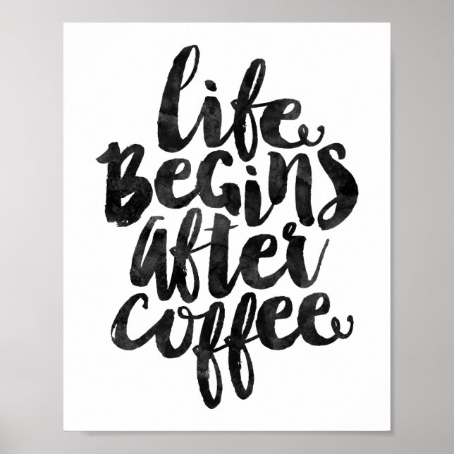 Affiche La vie commence après le café (Devant)