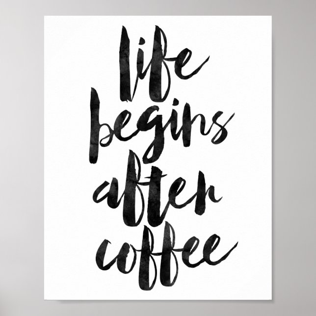 Affiche La vie commence après le café (Devant)