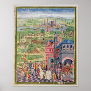 Affiche La vie dans la ville et la vie dans le pays