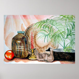 Affiche La vie dans les pastels chauds
