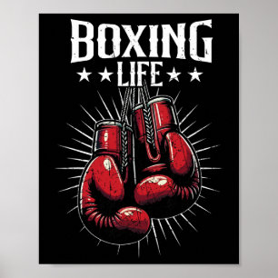 Affiche La vie de boxe Amateurs de kickboxing Kickboxeur P