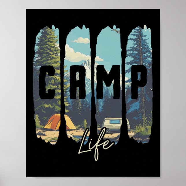 Affiche La vie de camp  (Devant)