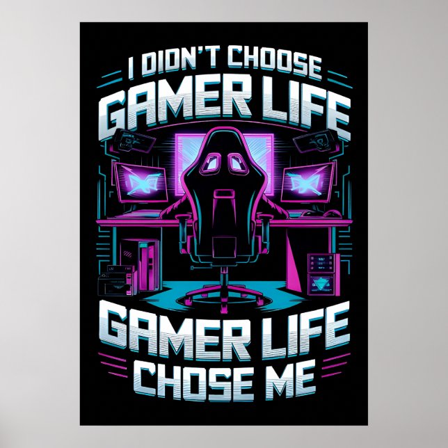 Affiche La vie de gamer m'a choisi  (Devant)