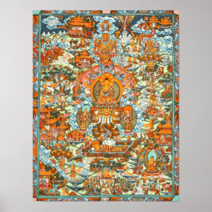 Affiche La vie de l'affiche de Bouddha