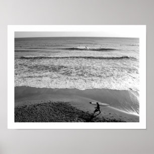 Affiche La vie de plage - Baie de Sagami, Japon