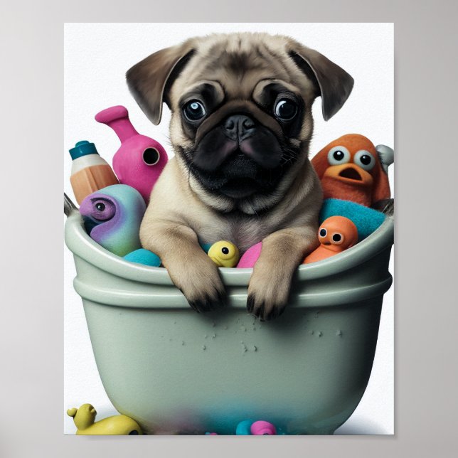 Affiche La vie de Pug : Une aventure savonneuse dans la ba (Devant)