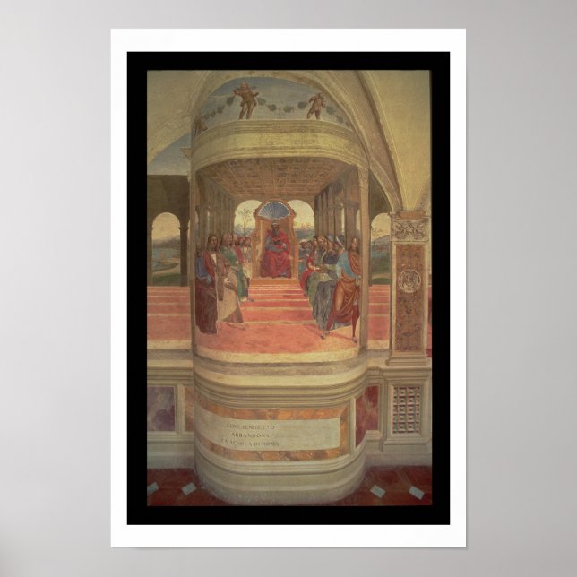 Affiche La Vie de St. Benoît (fresque) (détail) (Devant)