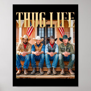 Affiche La vie de Thug Trump Vance Kennedy Elon 1