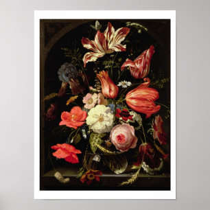 Affiche La vie des fleurs sur une haie