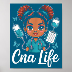 Affiche La vie d'infirmière auxiliaire est mignonne art de