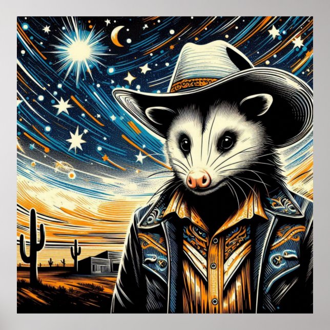 AFFICHE LA VIE D'OPOSSUM SUR LES PLAINES DU DÉSERT (Devant)