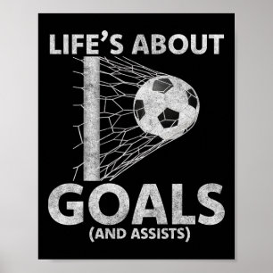 Affiche La vie du football est à propos des buts Amoureux