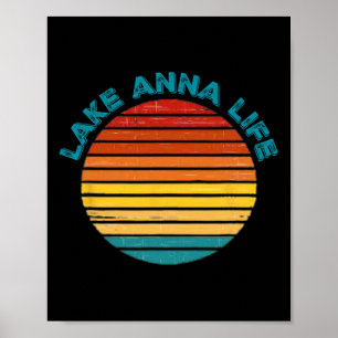 Affiche La vie du lac Anna en Virginie, plaisirs de la nav
