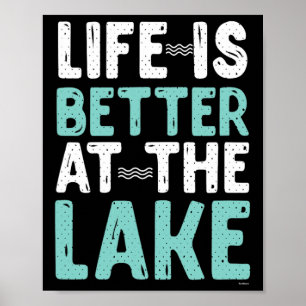 Affiche La vie en canotage radeau est meilleure au lac nat