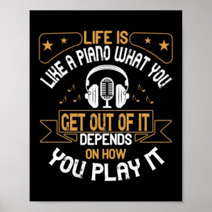 Affiche La Vie Est Comme Un Piano