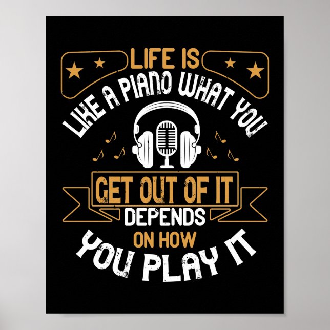 Affiche La Vie Est Comme Un Piano (Devant)