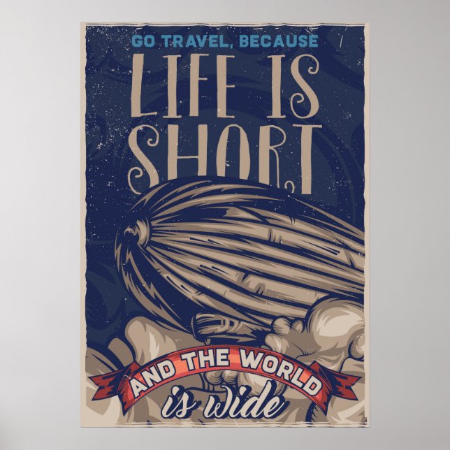 Affiche La vie est courte (Devant)